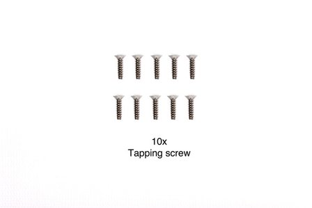 TAMIYA 3X12MM COUNTERSUNK TAPPING SCREW (10) - 50581