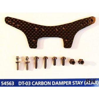 TAMIYA DT-03 Carbon Damper Stay (Rear) - 54563