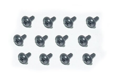 Flange Head Self Tapping screw 2X6mm (12pcs), YEL13024