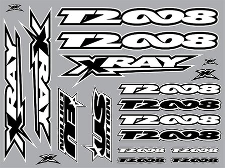 Xray T2&#039;008 Sticker For Body White, X397323
