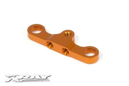 T4 ALU STEERING PLATE 8MM FOR DUAL SERVO SAVER - ORANGE, X302546-O