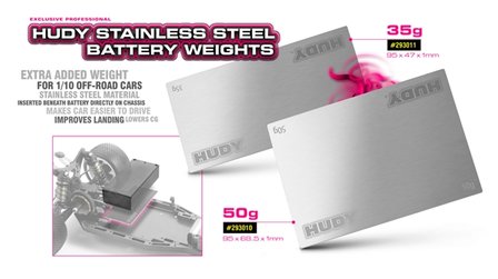 HUDY STAINLESS STEEL BATTERY WEIGHT 50G