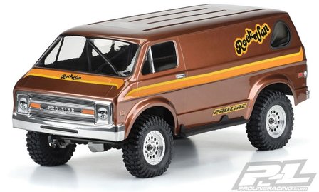 Proline &rsquo;70s Rock Van Clear Body For 12.3&quot; (313mm) Wheelbase Scale Crawlers - 3552-00
