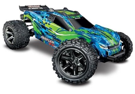 Traxxas Rustler 4x4 Vxl Tqi Tsm (no Battery/charger), Green, Trx67076-4g - 67076-4G