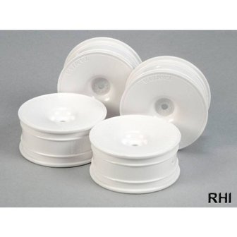 53473, 1/10 Dish-Wheels white 24mm (4) Offset+2