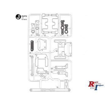 19118018 TA02 J PARTS Battery Mount Doubledeck