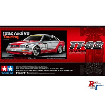 TAMIYA586991/10 Audi V8 Touring 1992 4WD TT-02