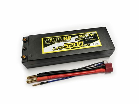 YellowRC Lipo 5200mah 7,4v 2s45c Hardcase Deans Plug, Yel2652 - 2652