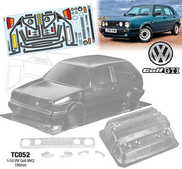 TC052 1/10 VW Golf MK2, 190mm