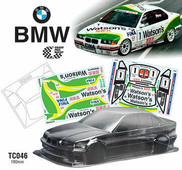 TC046 1/10 BMW E36, 190mm WATSON&#039;S