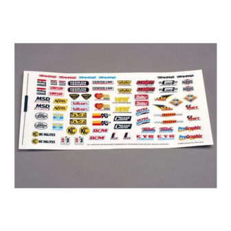 DECAL SHEET, RACING SPONSORS, TRX2514