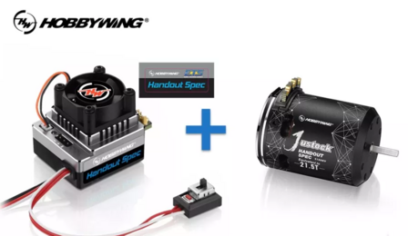 Hobbywing ETS Formula 1 Combo XeRun XR10 Justock G3 Handout Spec ESC &amp; XeRun Justock Handout Spec 21.5T Motor