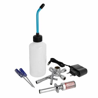 Nitro Starterkit (Glow Starter 200mAh, Brandstoffles, Gereedschap)