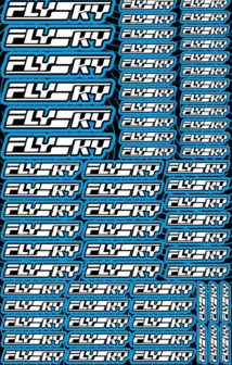 Flysky Racing Design Pre-Cut Stickers BLUE