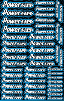 Power HD Racing Design Pre-Cut Stickers BLUE