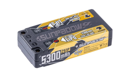 Sunpadow High end shorty Lipo 5300mAh-7.6V- 160C Graphene