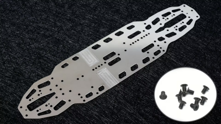 WeiRC Steel Chassis 1,2mm for Xray X4`26 incl. Steel Screw Set