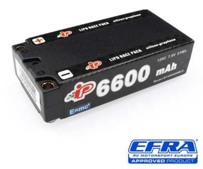 Intellect MC4 6600mAh 120C 7.6V Long Runtime Graphene Shorty Pack LiHV