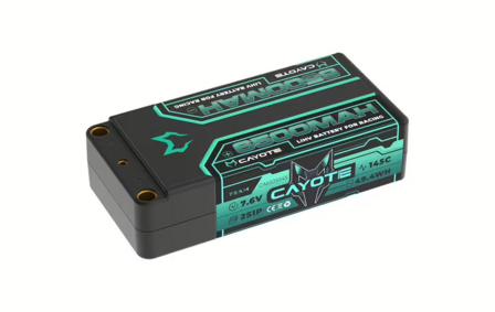 CAYOTE Racing 6500mAh 2S Shorty LiPo Battery 7,6V 145C 228g