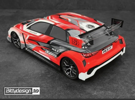 BITTYDESIGN A3-F 1/10 clear body 190mm for FWD car, Light weight (0.7)