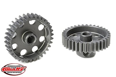 Corally 48 DP Pinion Short Hard Anodised AL7075 34 Teeth Shaft Dia. 3.17mm