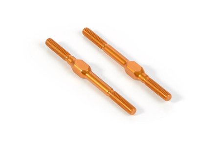 XRAY Alu Adj. Turnbuckle M3X42 Mm - Swiss 7075 T6 (2) - Orange - 372610-O