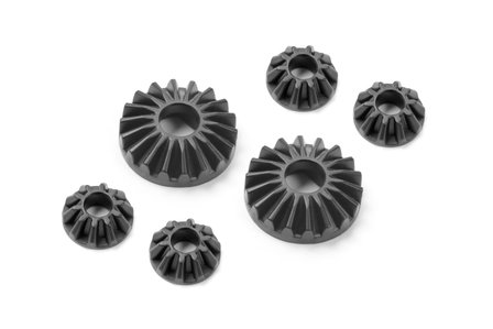 XRAY COMPOSITE GEAR DIFF BEVEL &amp; SATELLITE GEARS (2+4) - 374930