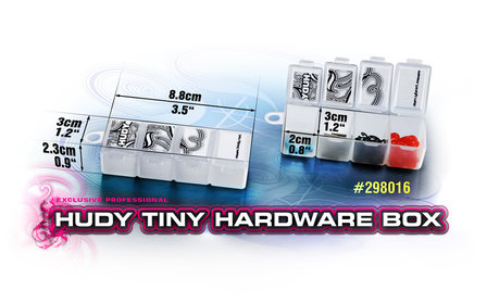 HUDY TINY HARDWARE BOX - 4-COMPARTMENTS - 298016