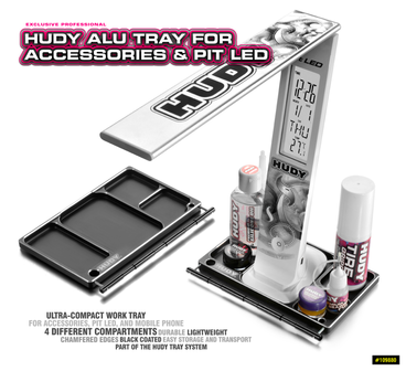 HUDY ALU TRAY FOR ACCESSORIES &amp; PIT LED - 109880