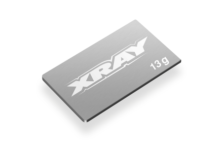 XRAY PURE TUNGSTEN CHASSIS WEIGHT 13g (2) - ﻿306550