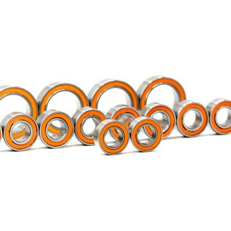 MonacoRC Ball Bearings orange kit for T4&#039;19 (14pcs) - MC-B001