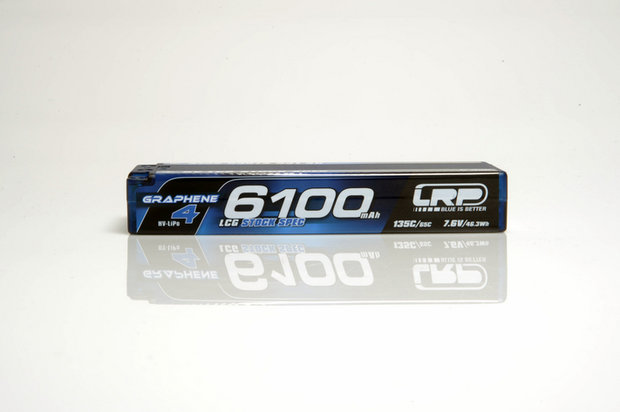 LRP HV LCG Stock Spec GRAPHENE-4 6100mAh Hardcase Akku - 7.6V LiPo - 135C/65C - 431281