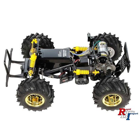 TAMIYA47419-S1/10 RC Monster Beetle black Edition met zender en 5kg servo