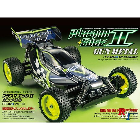 TAMIYA 47446 1:10 RC Plasma Edge II GunMetal TT-02B