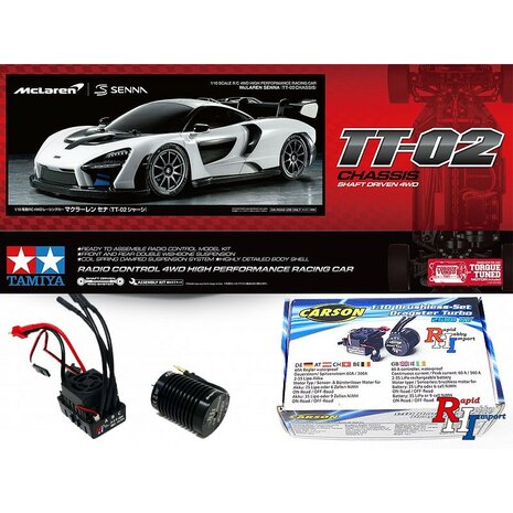 58711 C709030 1:10 RC McLaren Senna TT-02 incl. Brushless Set