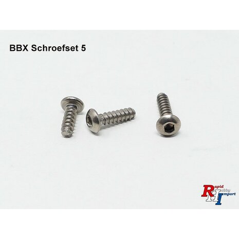 Titanium schroevenset passend voor de Tamiya BBX (BB-01)