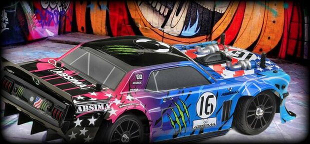 1:16 EP BL Touring Car "FUN MAKER" neon genesis RTR ABSIMA