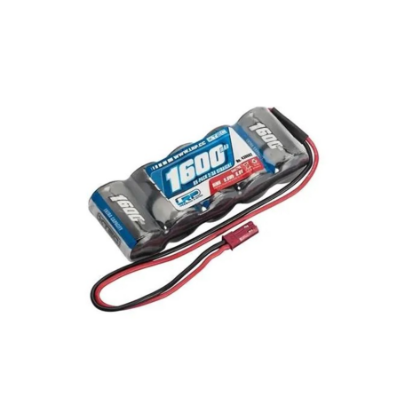 LRP Xtec Rx-pack Straight 2/3a Nimh - Bec - 6.0v - 1600mah, 430602 - 430602