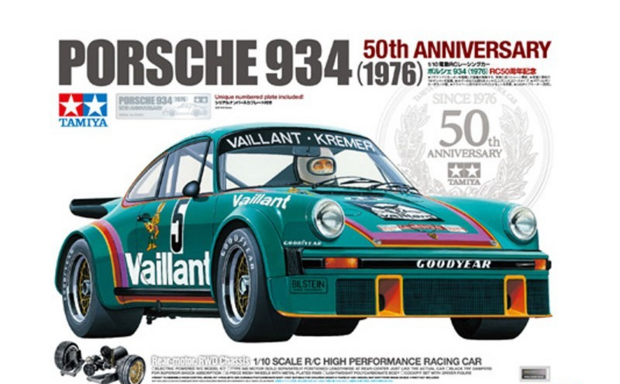 TAMIYA Vaillant-Kremer Porsche 934 turbo rsr (1976) 50e jubileum.