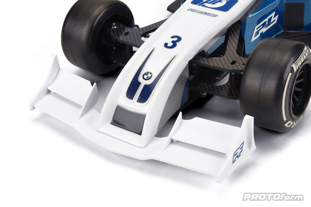 PROTOform V2 F1 Front Wing (White) for 1:10 Formula 1 - 1729-04