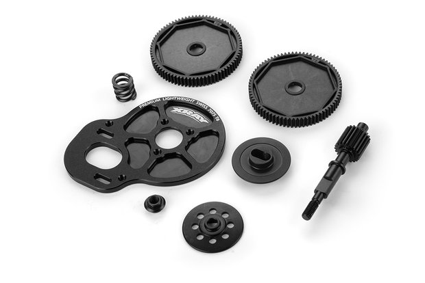 XRAY SHORT 2-PAD SLIPPER CLUTCH SET - SHOCKS IN FRONT - 324000