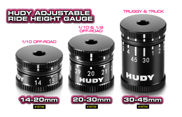 HUDY ADJUSTABLE RIDE HEIGHT GAUGE 30-45M - 107744