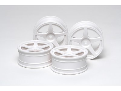 TAMIYA 24MM 5-SPOKE WHEELS (4) - 53471