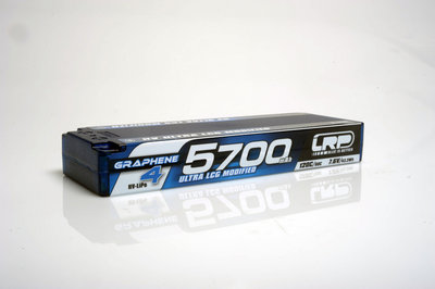 LRP HV Ultra LCG Modified GRAPHENE-4 5700mAh Hardcase Akku - 7.6V LiPo - 120C/60C - 431282