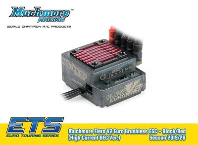 Muchmore Fleta V2 Euro Brushless ESC - Black/Red (High Current BEC Ver) - MM-ME-FLEV2