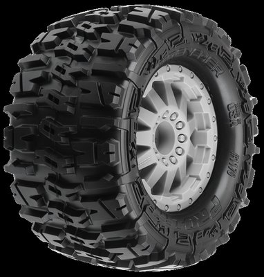 Proline Trencher 2.8 (Traxxas Style Bead) All Terrain Tires Mounted on F-11 Stone Gray R - 1170-26