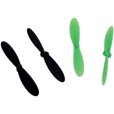 Yellow-RC Micro Drone Rotor Blade Set (2xA, 2xB) black/green, YEL9021 - 9021