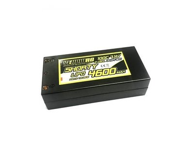 YellowRC LiPo 4600mAh 7,4V 2S 100C Shorty Hardcase, YEL2646 - 2646