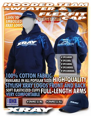 Xray Sweater Hooded - Blue (xxxl), X395500xxxl - 395500XXXL