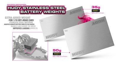 Hudy Stainless Steel Battery Weight 50g - 293010